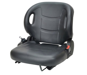 Universal Forklift Seat Vinyl Black | W/Switch Fits Toyota