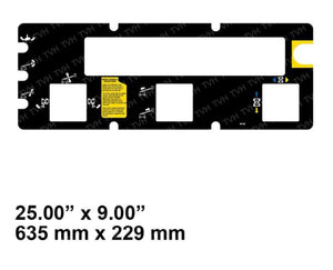 Genie 65182GT, DECAL - PLATFORM CONTROL PANEL, S-125
