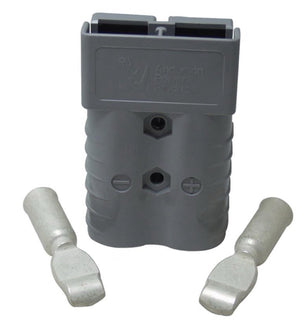 (2 Pack) SB350 A 2/0 FORKLIFT BATTERY CONNECTOR GRAY X 2 + 4 TIPS 2/0 | AM6320G1