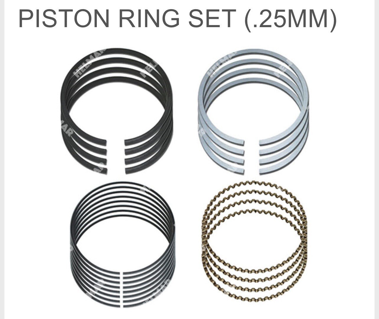 1361709 PISTON RING SET (.25MM) FOR MAZDA FE ENGINE | HYSTER & YALE FORKLIFT