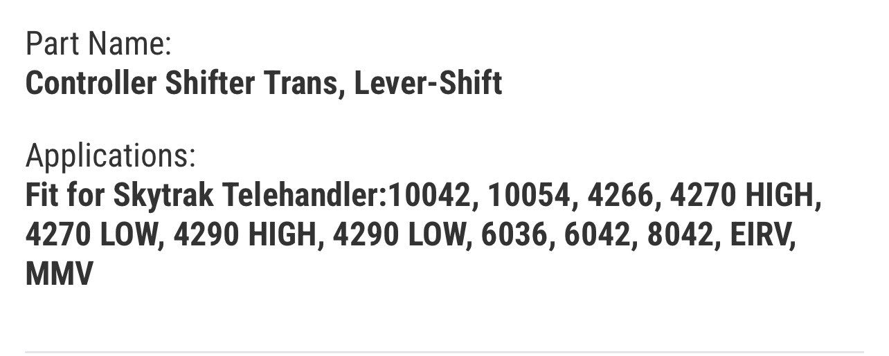 JLG 1600429, LEVER-SHIFT, 6042