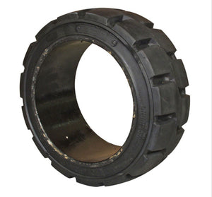 (QTY 2) 16X6X10.5 Forklift Tire Press-On | Black Traction
