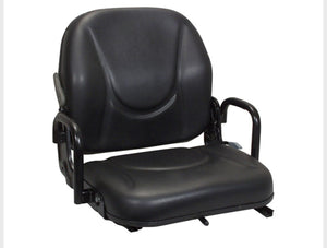 NEW Forklift Seat Fold Back | Fits ALL Models | Black Vinyl