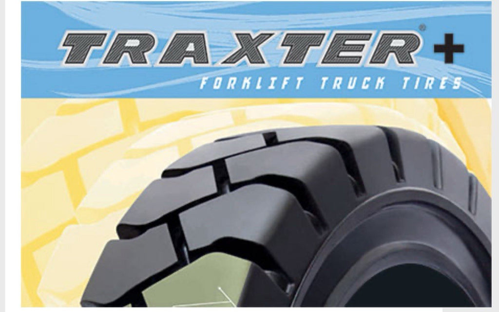 SET OF TWO TRAXTER 5.00-8 FORKLIFT TIRE | SOLID