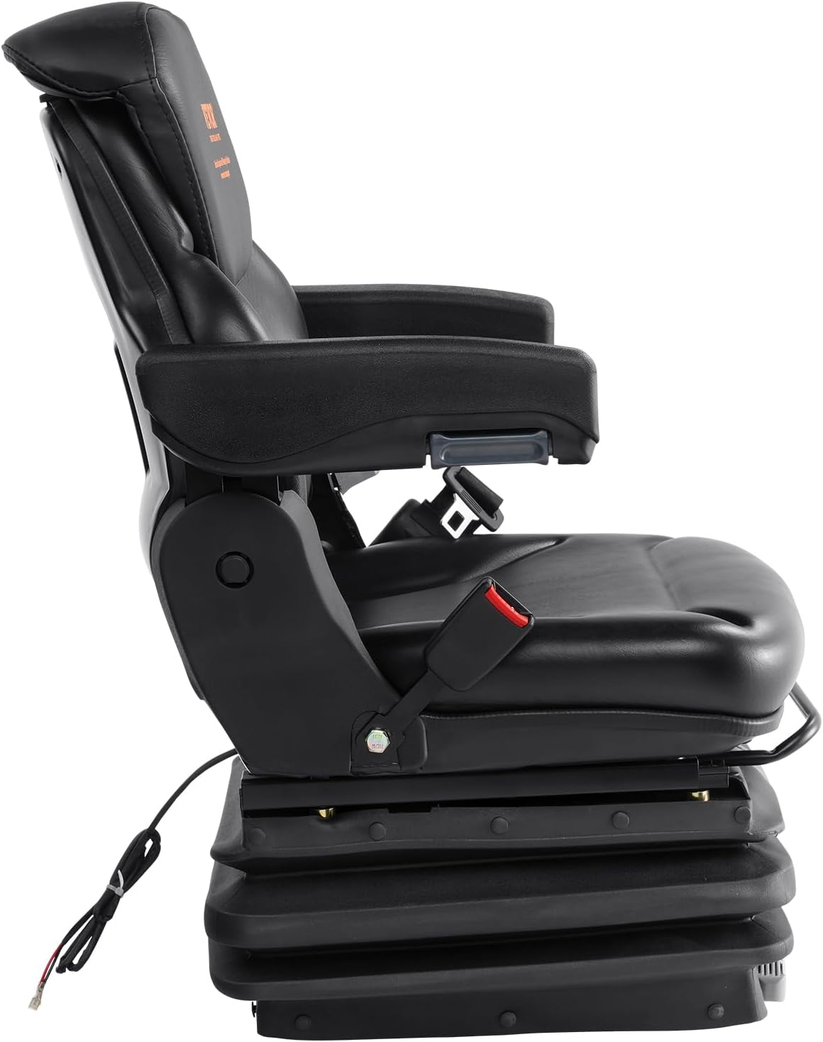 Universal Forklift Seat, Tractor Seat with Armrest & Adjustable Backrest