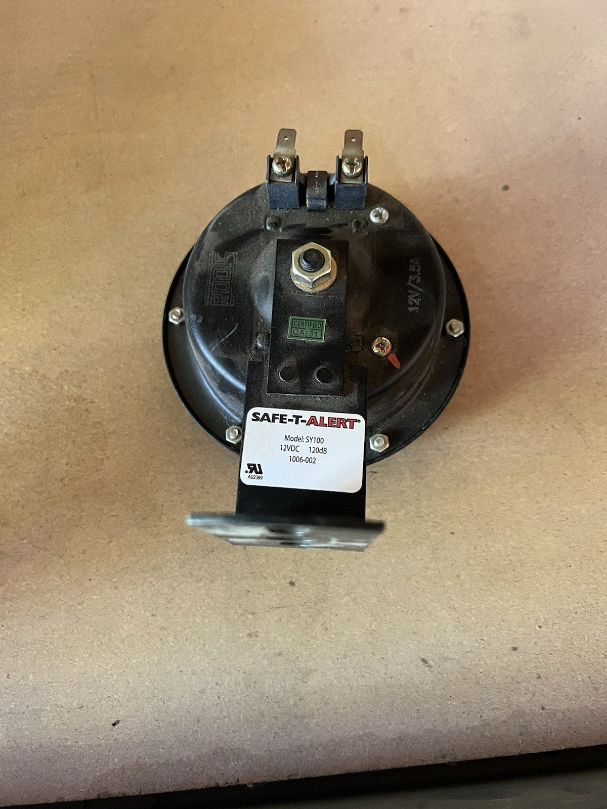 Universal Safety Horn - 120DB - 12V - 5 IN DIA - 2 Terminals