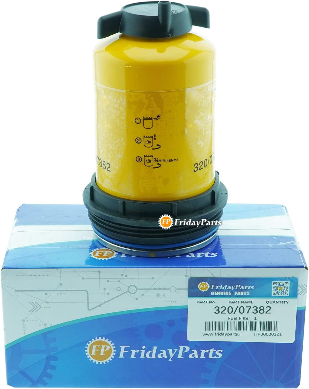 Fuel Filter 320/07382 32007382 for JCB Excavator JS160LC JS180LC JS180LR