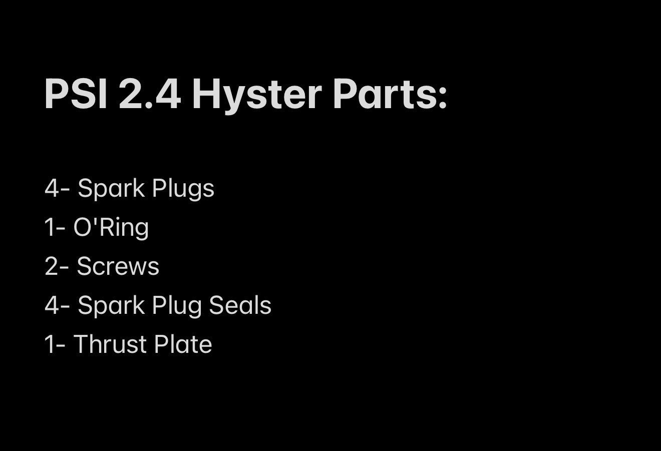 Hyster Forklift PSI Parts