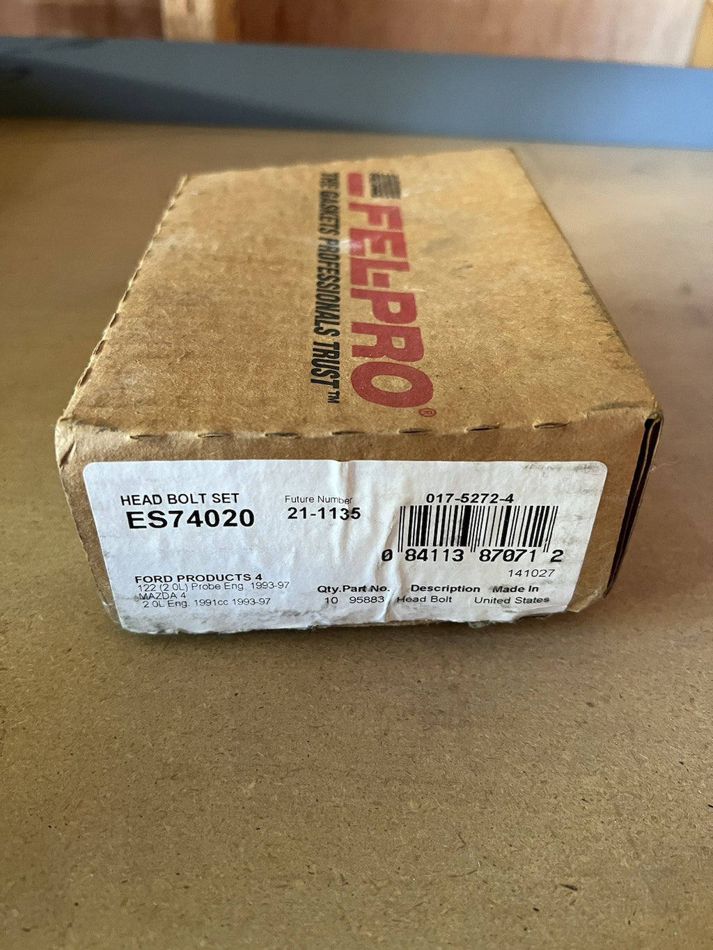Stretch Head Bolt Set   Fel-Pro ES74020 (NEW OPEN BOX)