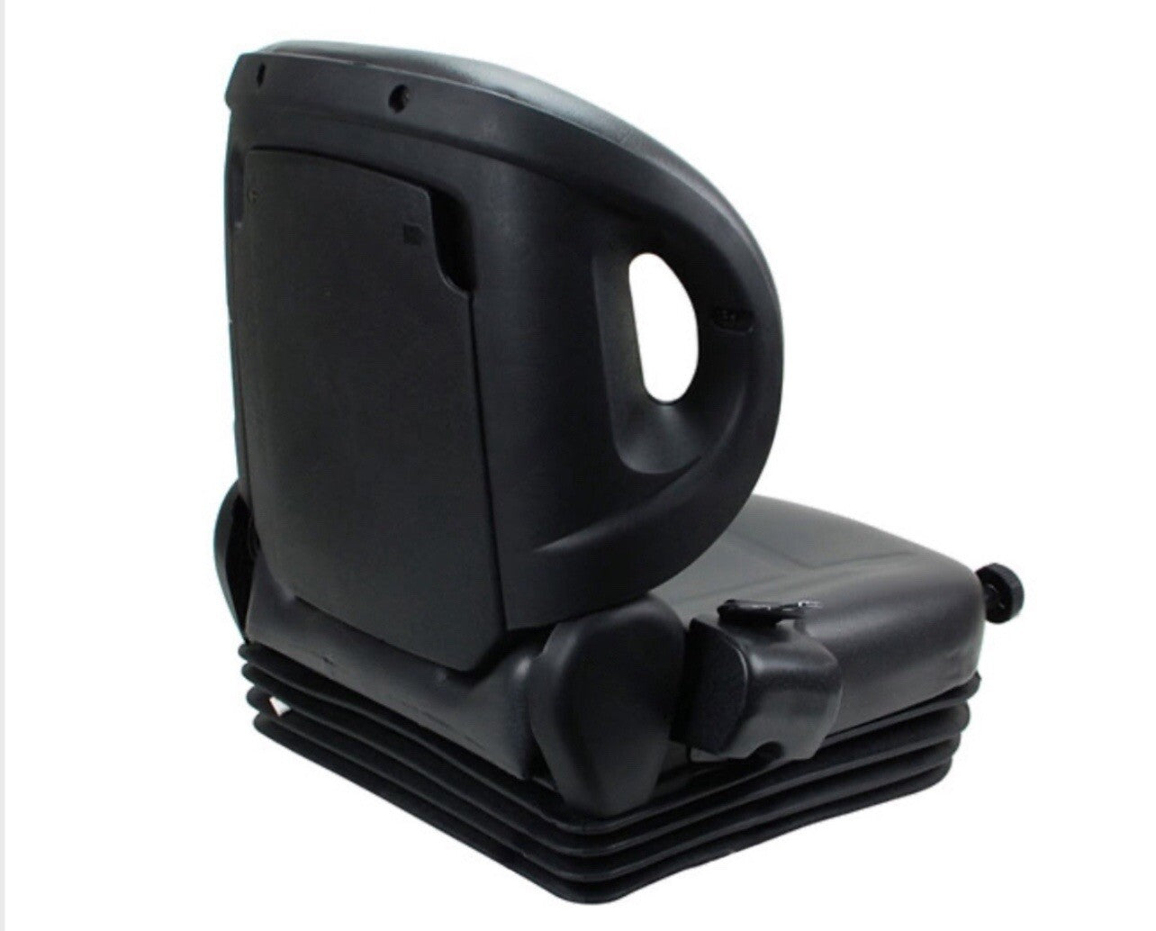 Universal Forklift Seat Vinyl Black Full Suspension For Toyota Forklift W/Switch