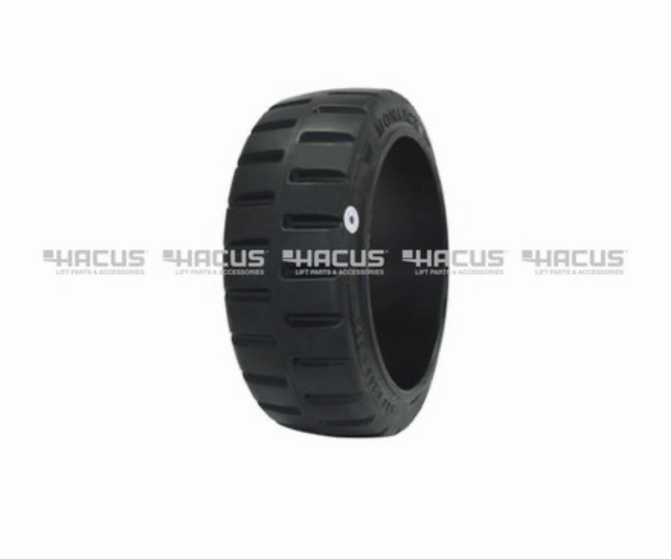 Forklift Cushion Tires 21x8x15 Press-On Black Traction | Set of 2