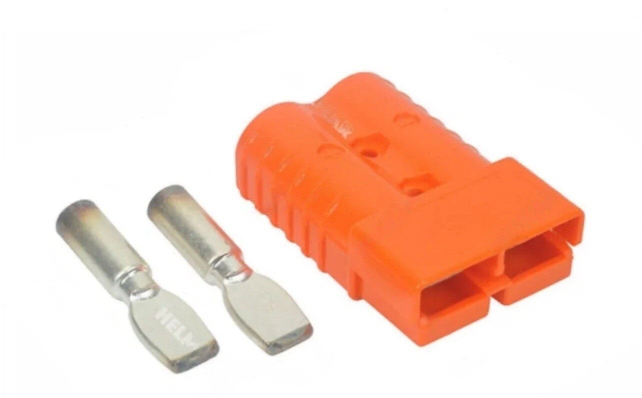 AM6400G1 Forklift Battery Connector SB350 2/0 Orange + 2 Tips - Set of 2