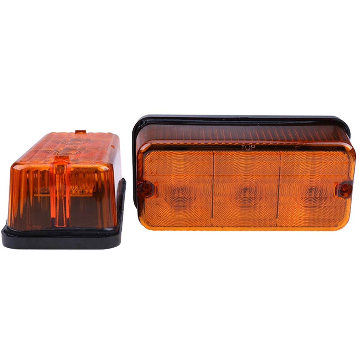 Case IH 92185C1 LED Amber Warning Light 2-Piece Set | 12-24V | New Aftermarket
