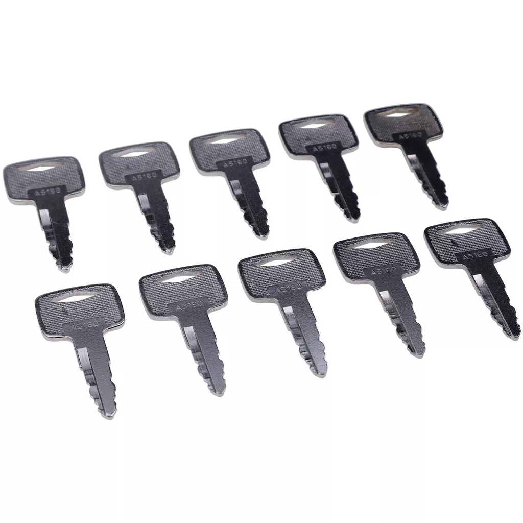 10X Ignition Keys 91A07-01910 A5160 | Mitsubishi CAT Forklift FG Series