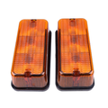 Case IH 92185C1 LED Amber Warning Light 2-Piece Set | 12-24V | New Aftermarket