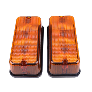 Case IH 92185C1 LED Amber Warning Light 2-Piece Set | 12-24V | New Aftermarket
