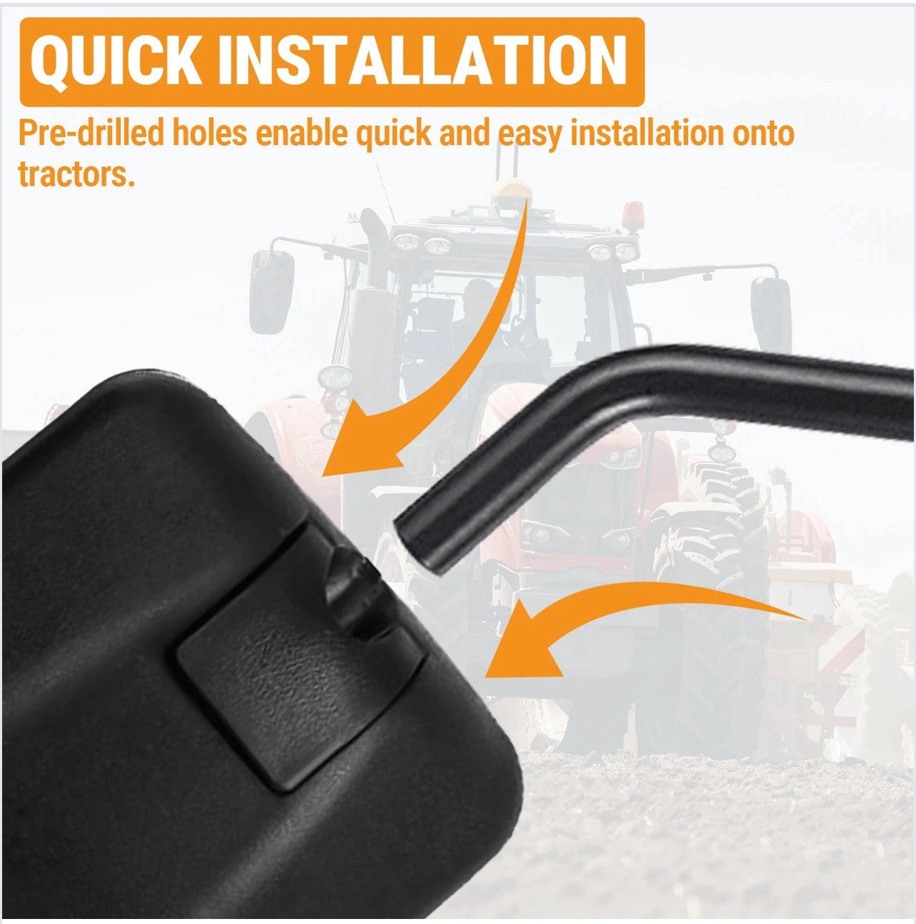 Tractor Rear View Mirror 2Pack 3F260-53342 3F260-53340 for Kubota Tractor