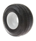 (QTY 2) EZGO TIRE + WHL18X8.50-8 NHS 4 LUG 4 PLY LINKS TREADSTEEL/WHITE