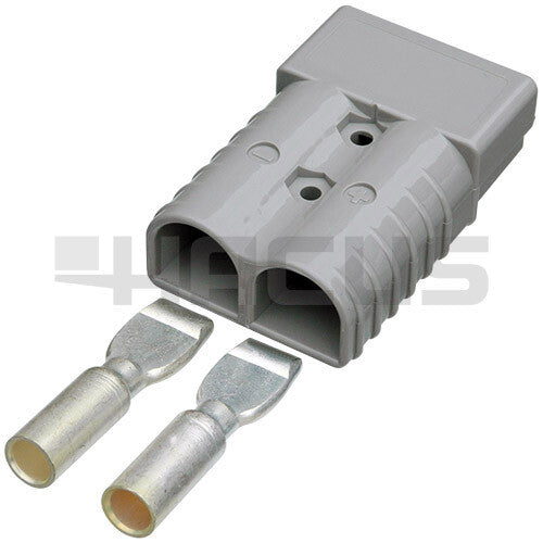 (QTY 10) Clark Forklift 350A Gray Battery Connector 1737692 | 2/0 Cable | HACUS