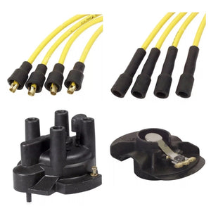 22162-55K10 CAP FOR NISSAN H20-II K21 K25 + 22157-55K10 ROTOR + WIRE TUNE UP KIT