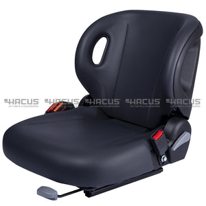 BF2-2-A Universal Forklift Seat Non-Suspension Black Vinyl