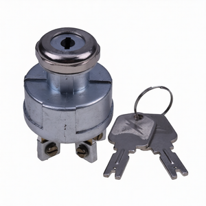 Ignition Switch With 2 Keys 2394129 1723186 4292483 4966572 108066 for Clark C20CLC232L C25CLC232L Kalmar AC C30AX C40BX P30AX P50BX Crown SC FC Series Forklift