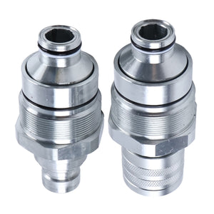 FFH 48mm Male & Female Flat Face Coupler Kit 7246799 7246802 for Bobcat S740 S130 S150 S160 S175 S185 S205 S250