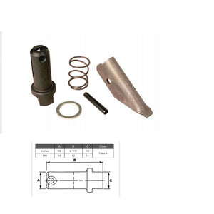 (SET OF 2) Forklift Fork Pin Kit Class 2 | 52MM