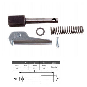 (SET OF 2) Forklift Fork Pin Kit Class 4 | 97MM