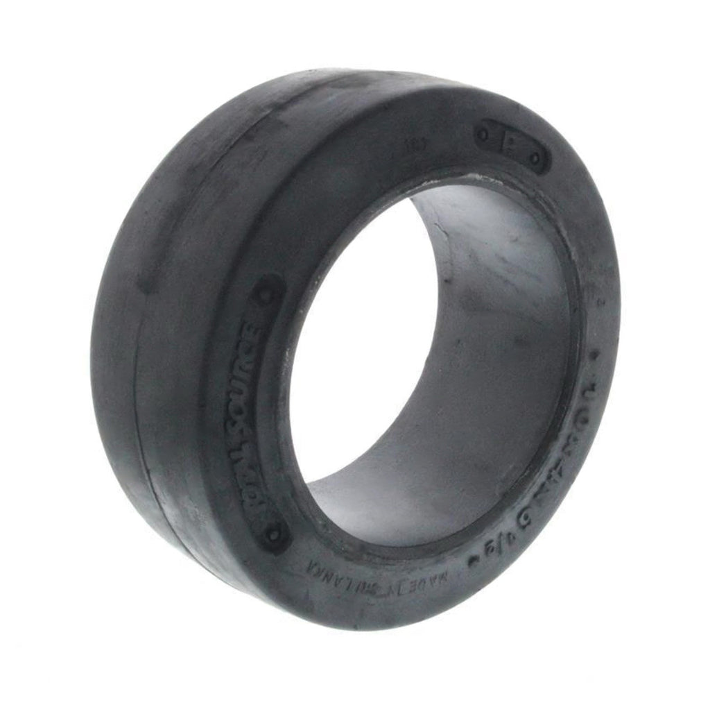 FORKLIFT TIRE - 10 X 4 X 6.5 SMOOTH TOTAL SOURCE PRESS ON BLACK