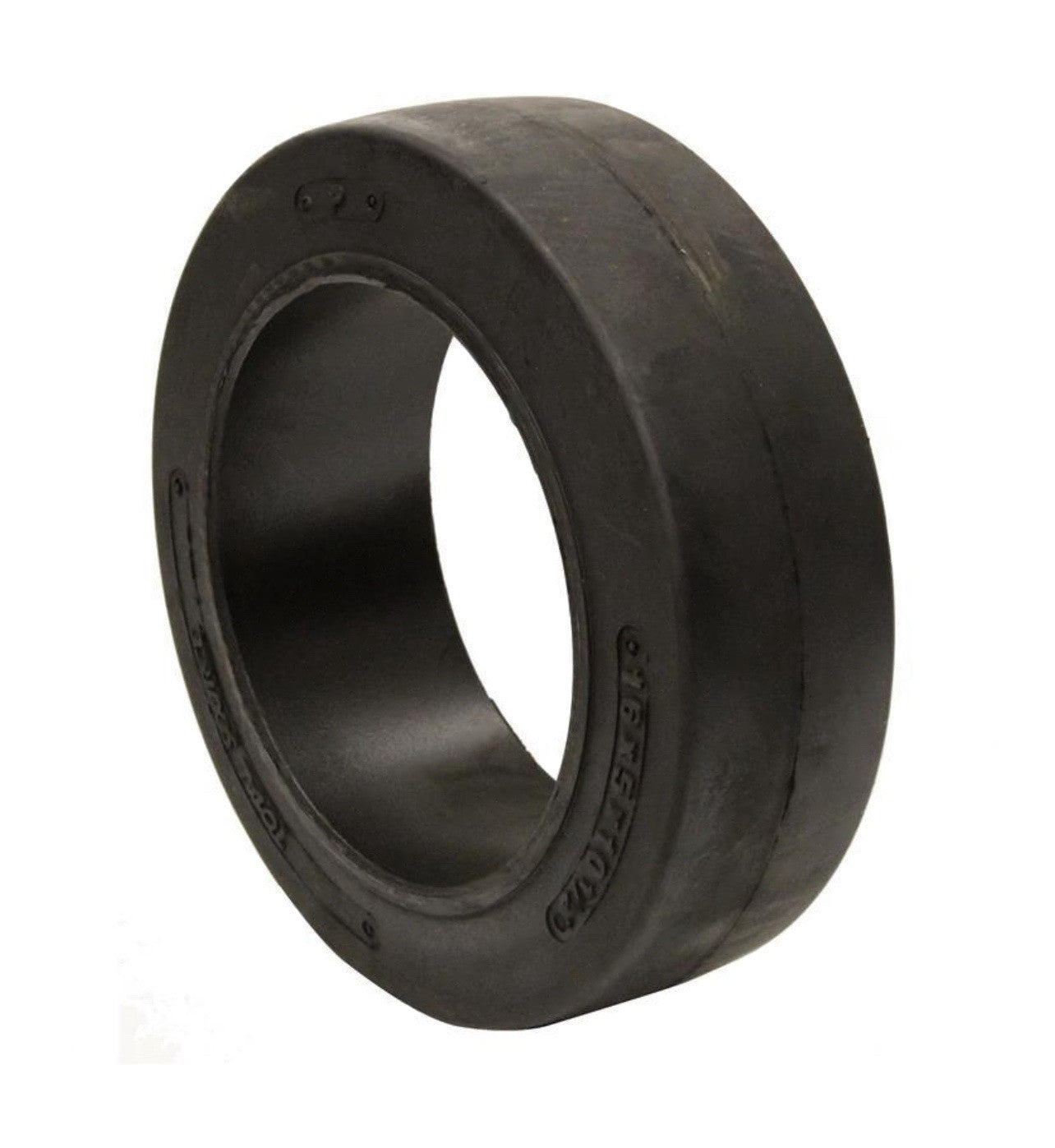 (SET OF 2) FORKLIFT TIRE 16X5X10.5 SMOOTH PRESS ON | BLACK