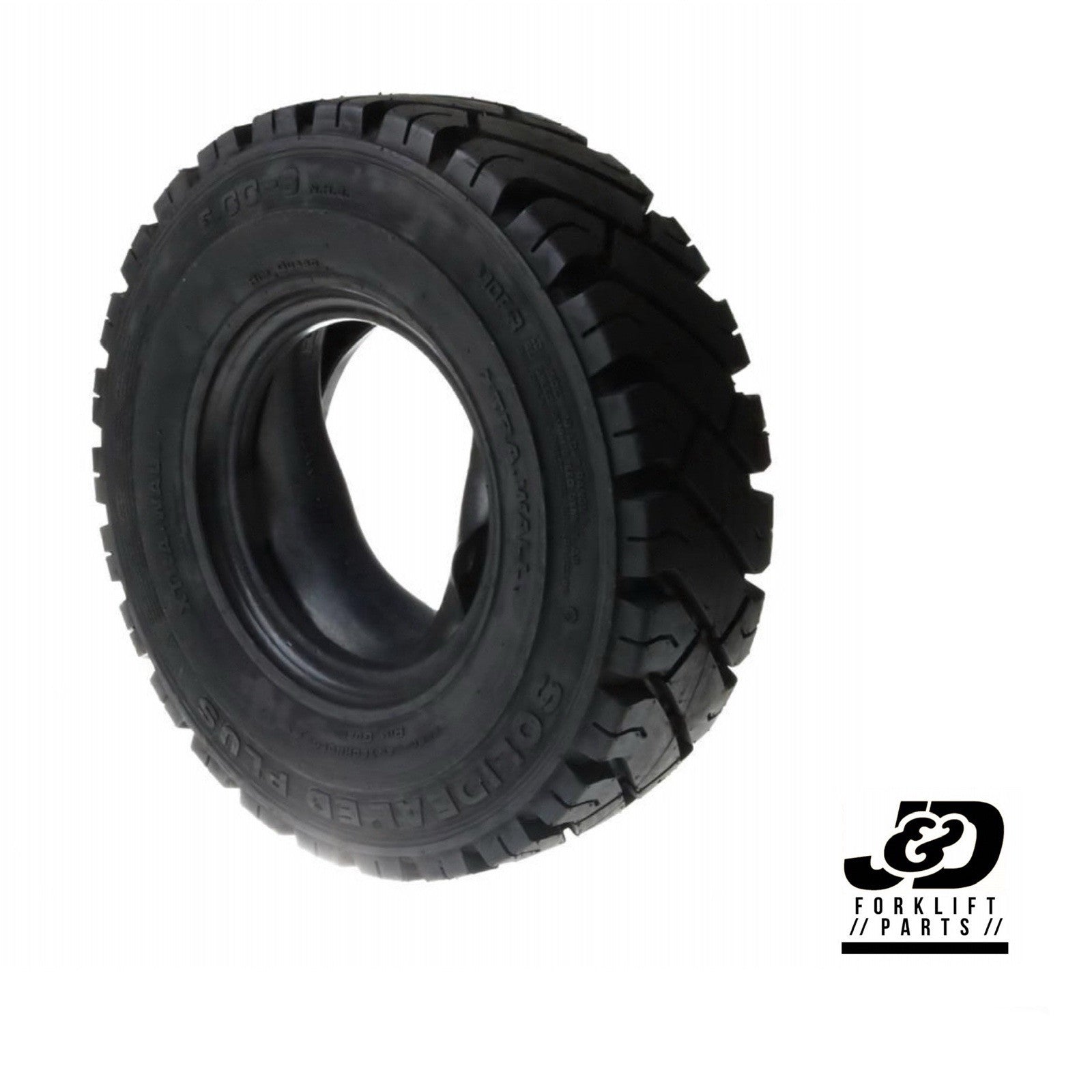 (SET OF 2) Forklift Tire Pneumatic (AIR) 6.00-9| Black Traction