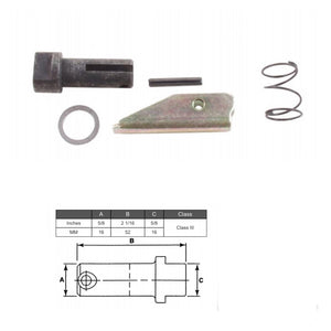 (SET OF 2) Forklift Fork Pin Kit Class 3 | 52MM