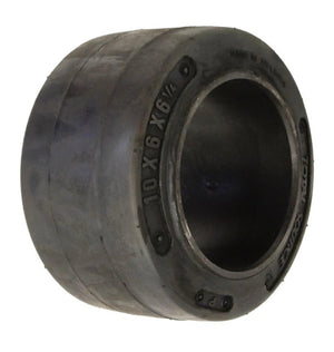 FORKLIFT TIRE - 10X6X6.25 SMOOTH | BLACK PRESS ON