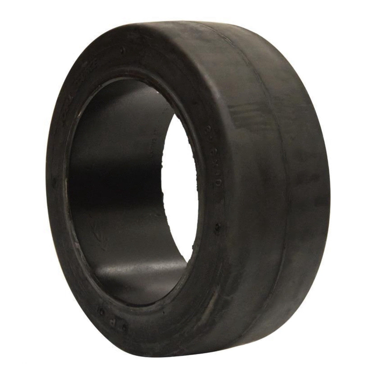 (SET OF 2) FORKLIFT TIRE 16X6X10.5 SMOOTH PRESS ON | BLACK