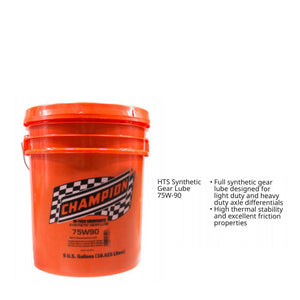 CHAMPION SYNTHETIC SAE 75W-90 TRANS AND DIFF LUBE 5 GALLON PAIL