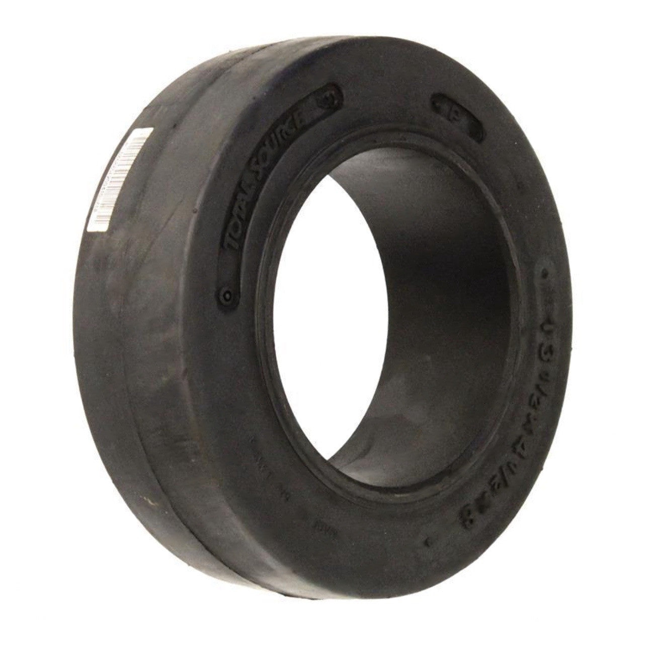 (SET OF 2) FORKLIFT TIRE 13.5X4.5X8 SMOOTH  PRESS ON | BLACK