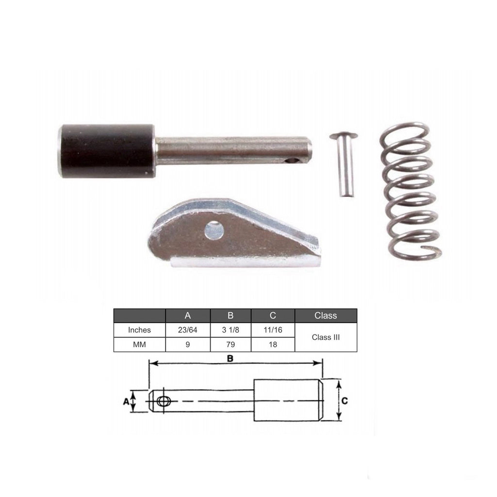 (SET OF 2) Forklift Fork Pin Kit Class 3 | 79MM